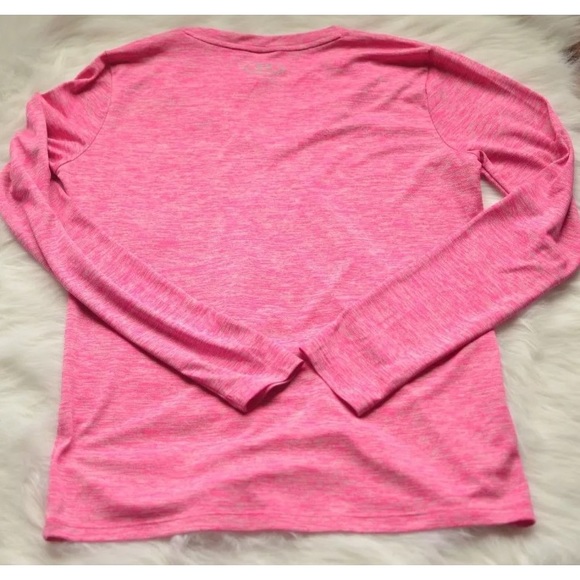 Under armour women’s pink heathered longsleeve top - Picture 4 of 8